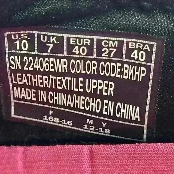 Skechers  black and pink Relaxed fit slip on  Athletic shoes Sz 10 - Picture 7 of 11